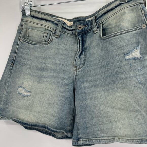 Pilcro Anthropologie Mid-Rise Slim Boyfriend Denim Shorts NWT - Picture 2 of 7